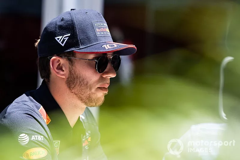 Pierre Gasly, Red Bull Racing speaks to the media