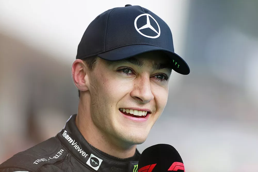 Pole man George Russell, Mercedes-AMG