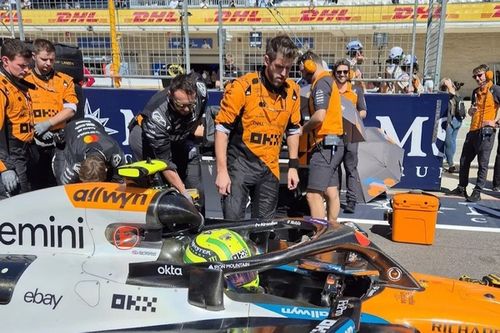 C&oacute;mo McLaren se burl&oacute; de Red Bull con un mensaje secreto en la pegatina de Norris