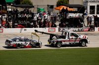 Justin Allgaier 'almost got wiped out by the same car' before race-ending crash