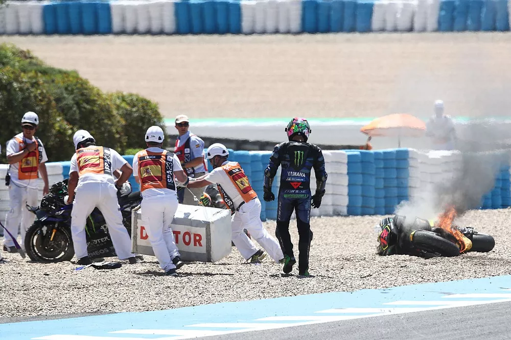 Franco Morbidelli, Yamaha Factory Racing crash