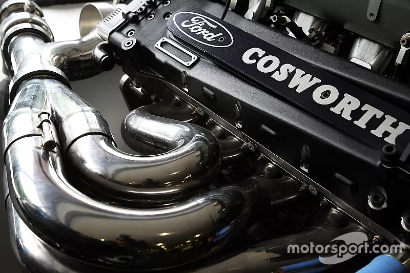 Un motor Cosworth en la f&aacute;brica de Cosworth en Northampton