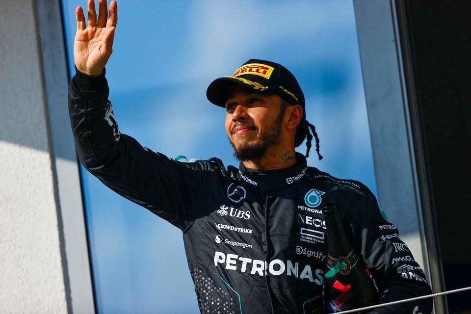 Podio: tercero Lewis Hamilton, Mercedes-AMG F1 Team