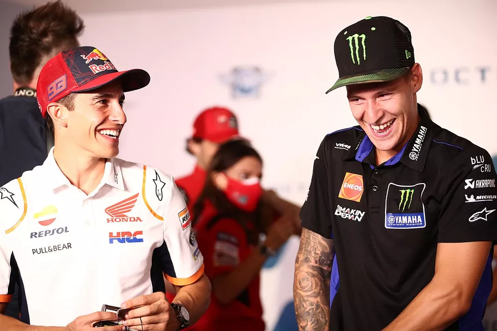 Marc Marquez, Repsol Honda Team Fabio Quartararo, Yamaha Factory Racing