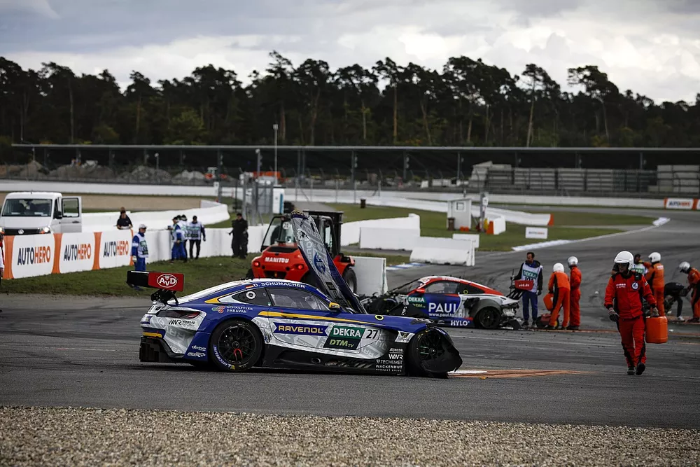 David Schumacher, Mercedes-AMG Team WINWARD Mercedes-AMG after the crash