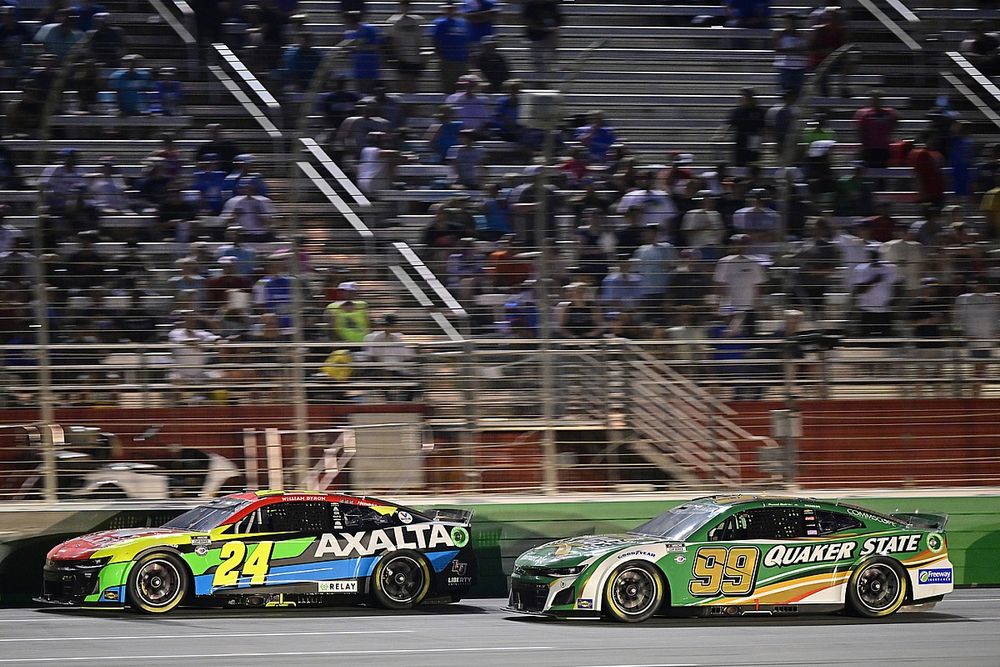 William Byron, Hendrick Motorsports, Axalta Chevrolet Camaro, Daniel Suarez, Trackhouse Racing, Quaker State Chevrolet Camaro