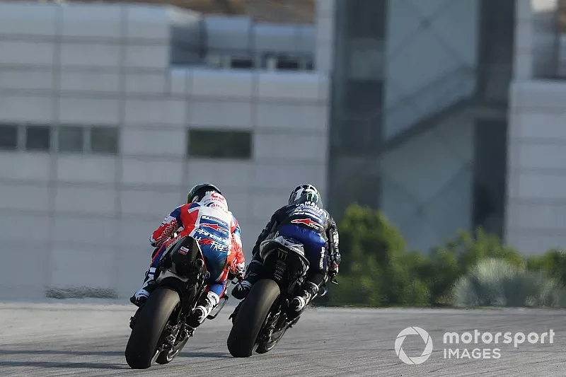 Maverick Vinales, Yamaha Factory Racing, Francesco Bagnaia, Pramac Racing