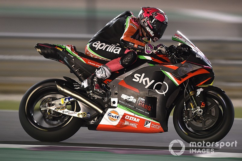 Aleix Espargaró: “Rodar así es peligroso; la curva dos es como ir sobre hielo”