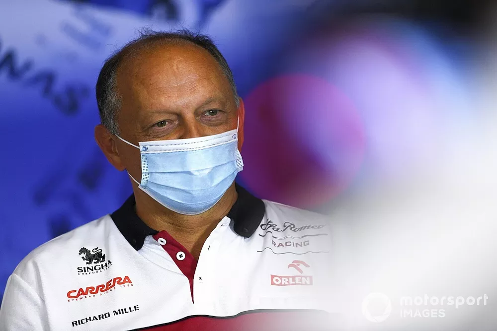 Frederic Vasseur, Team Principal, Alfa Romeo Racing, en conf&eacute;rence de presse