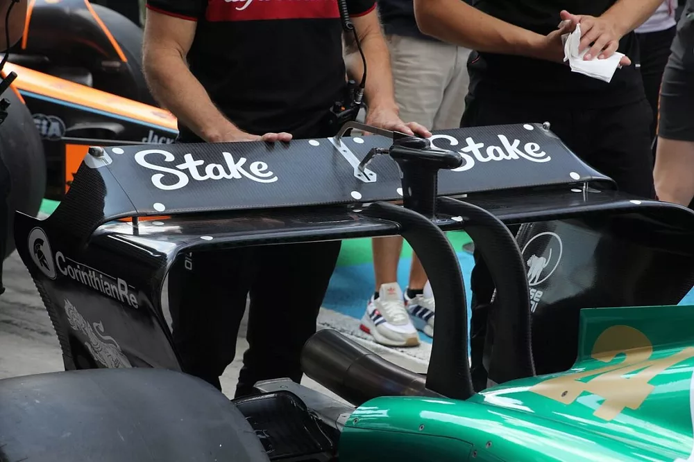 Detalle técnico del Aston Martin Racing AMR23