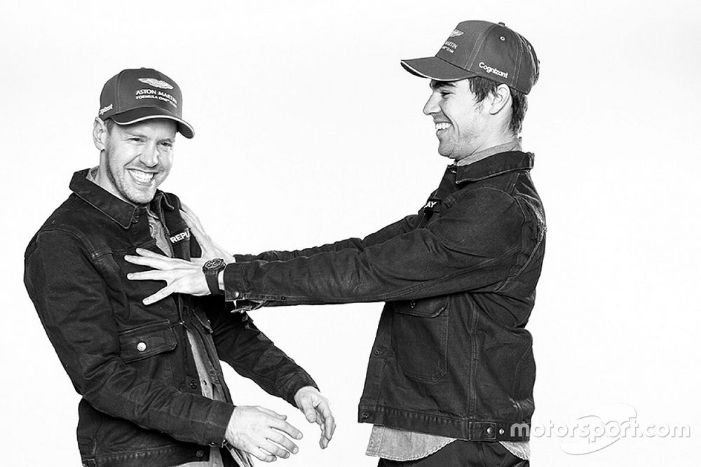 Sebastian Vettel y Lance Stroll, Aston Martin F1 Team