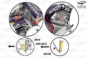 Los cambios que presenta el RB16B en la suspensión trasera