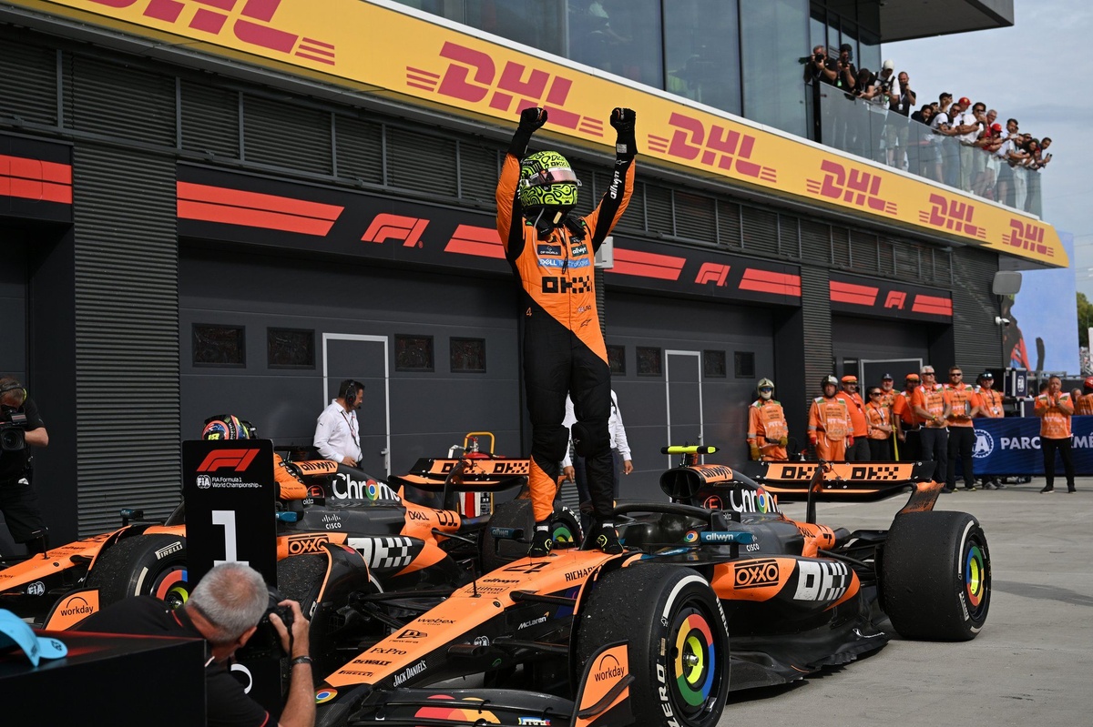 F1: Norris se reaproxima de Piastri; Bortoleto 'pula' para 17°: Veja classificação do campeonato após GP da Hungria