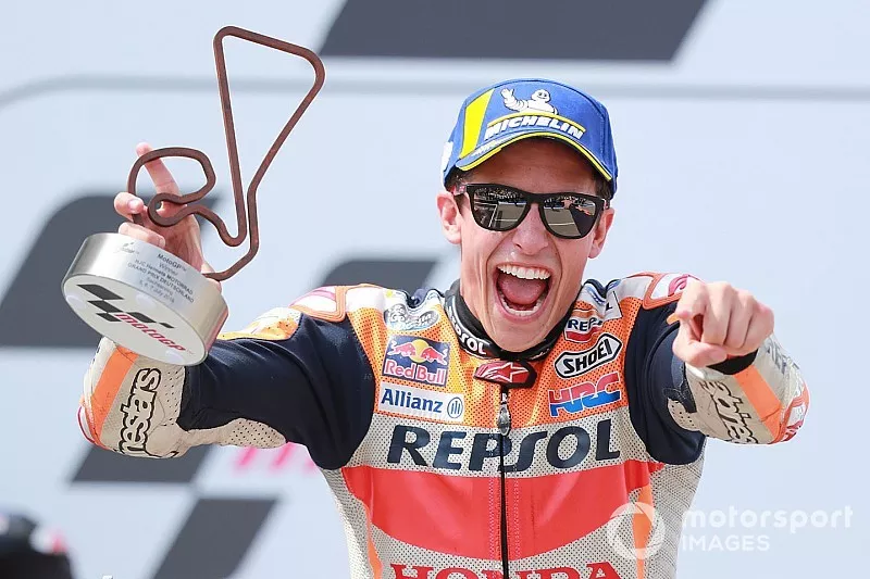 Podium: race winner Marc Marquez, Repsol Honda Team