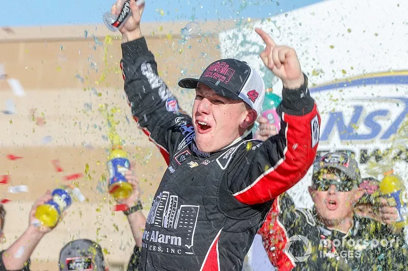 Race winner John Hunter Nemechek, Chip Ganassi Racing, Chevrolet Camaro Chevrolet
