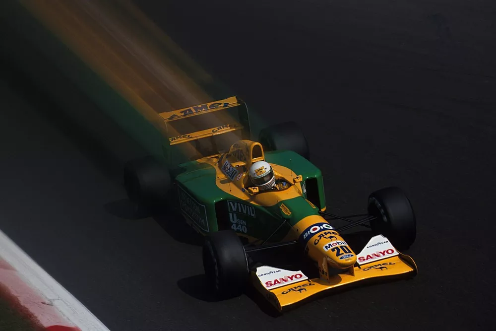 Martin Brundle (GBR) Benetton B192, 2nd place.
Italian Grand Prix, Rd 13, Monza, Italy, 13 September 1992.