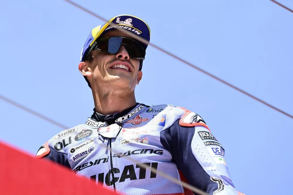 Podio: tercer lugar Marc M&aacute;rquez, Gresini Racing