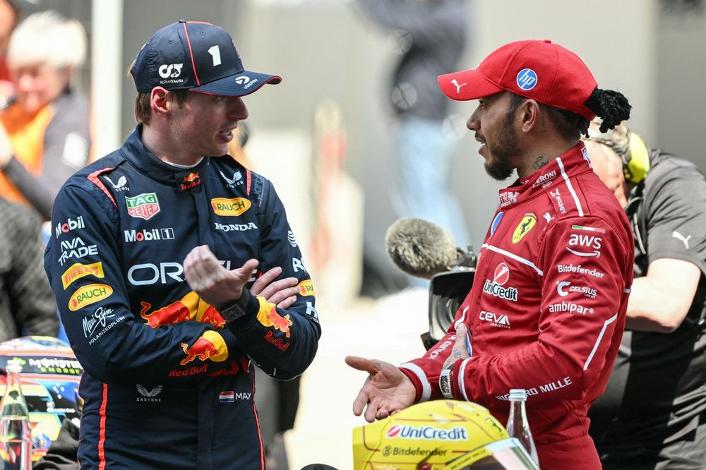 Lewis Hamilton, Ferrari, Max Verstappen, Red Bull Racing