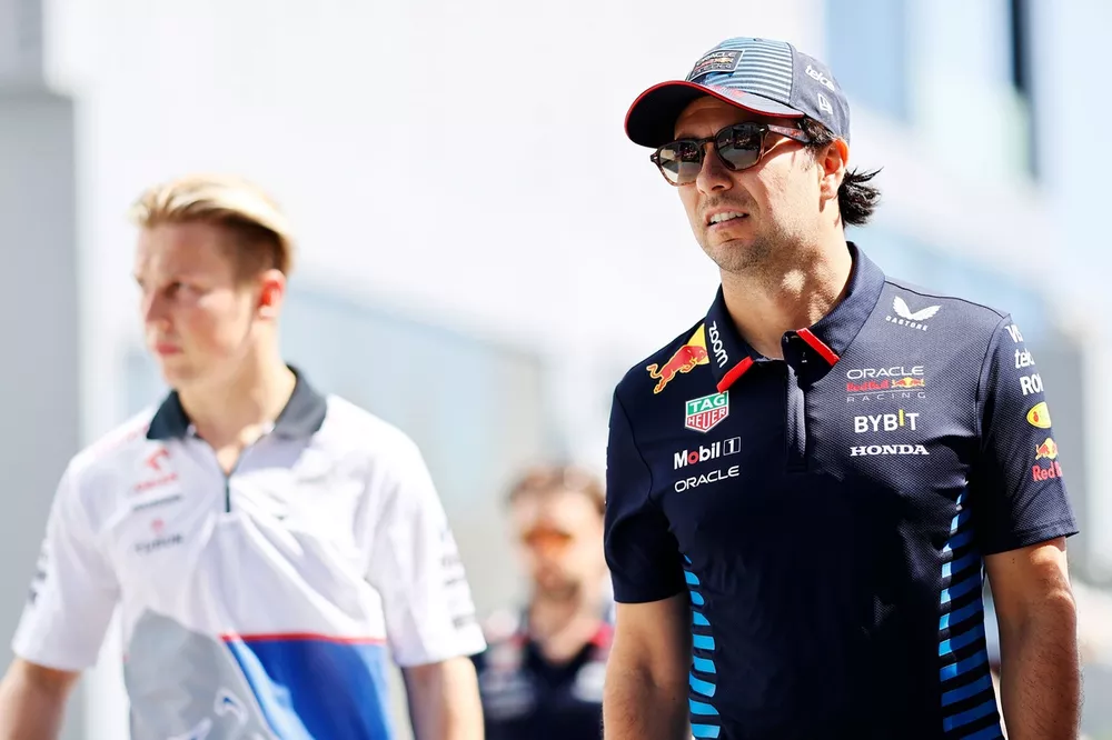 Sergio P&eacute;rez, Red Bull Racing, Liam Lawson, Visa Cash App RB F1 Team