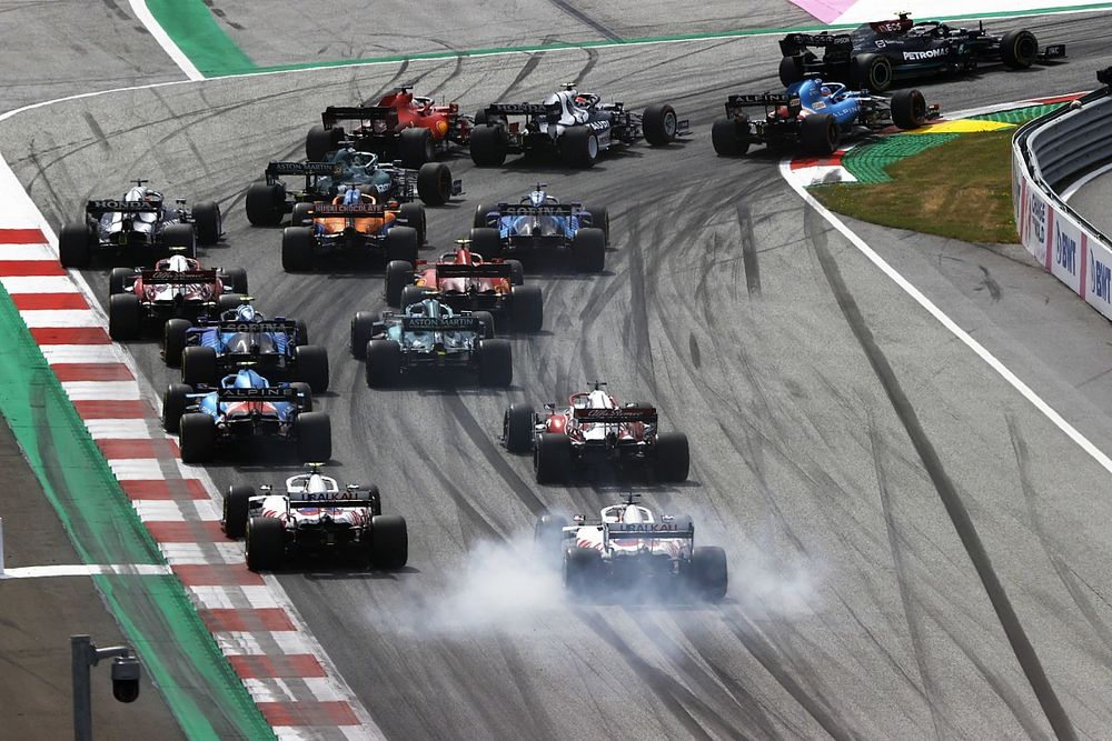 Valtteri Bottas, Mercedes W12, Fernando Alonso, Alpine A521, Pierre Gasly, AlphaTauri AT02, Charles Leclerc, Ferrari SF21, Lance Stroll, Aston Martin AMR21