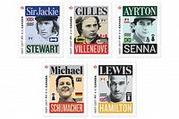 Canad&aacute; homenajea con sellos a cinco pilotos que han hecho historia en la F1