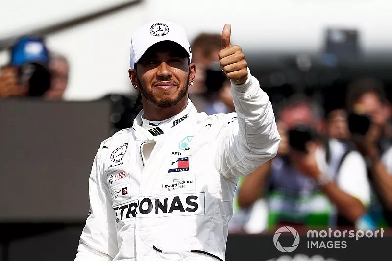 Polesitter Lewis Hamilton, Mercedes AMG F1