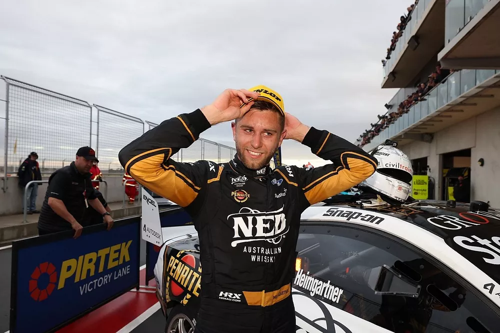 Race winner Andre Heimgartner, Kelly Grove Racing Ford