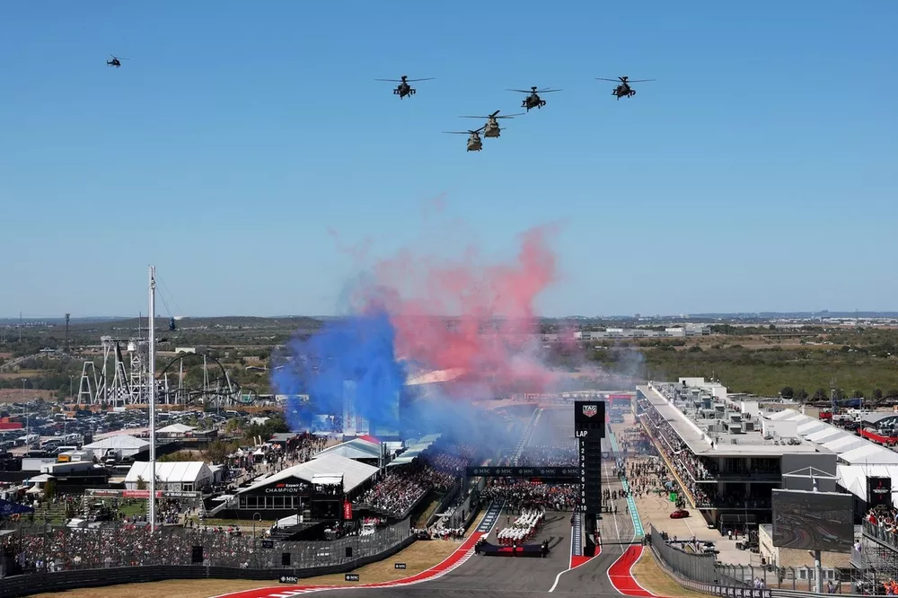 Pre-race air show