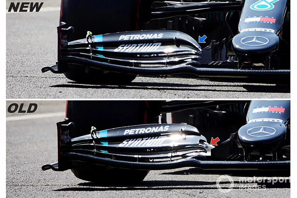Mercedes new front wing