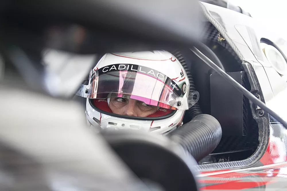 Earl Bamber testing the Cadillac LMDh GTP