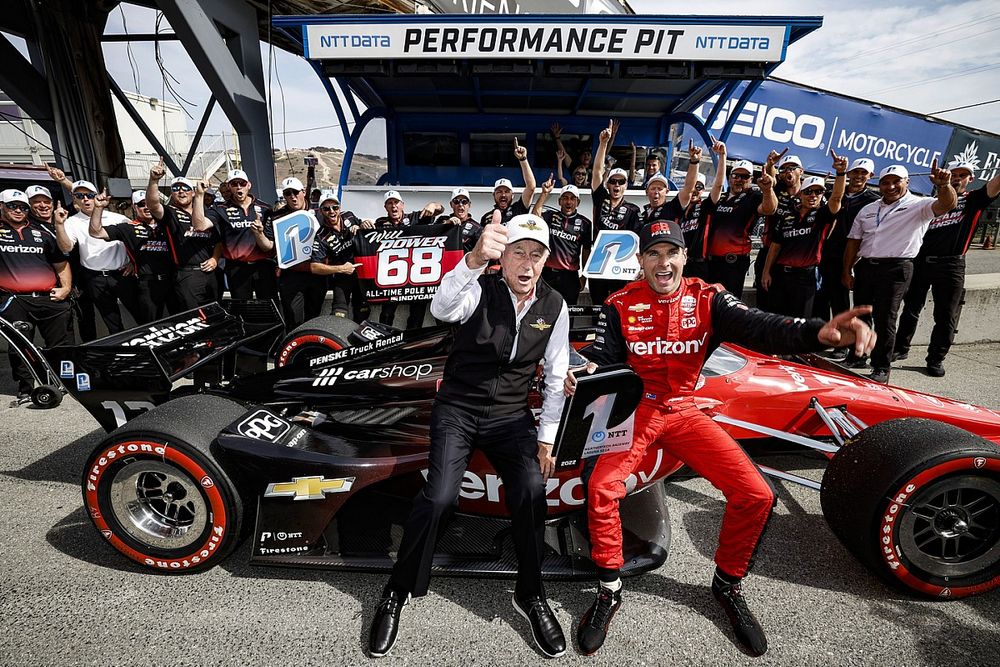 Ganador de la pole Will Power, Team Penske Chevrolet