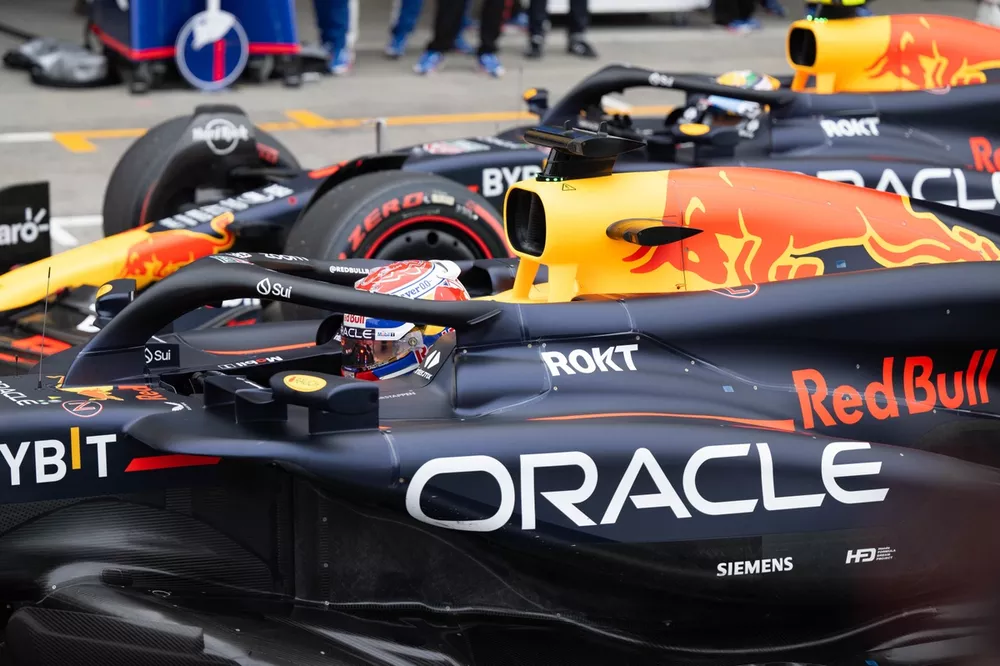 Max Verstappen, Sergio P&eacute;rez, Red Bull Racing RB20