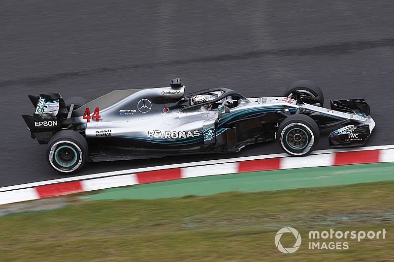 日本大奖赛FP1:汉密尔顿领跑时间榜,梅赛德斯包揽前二