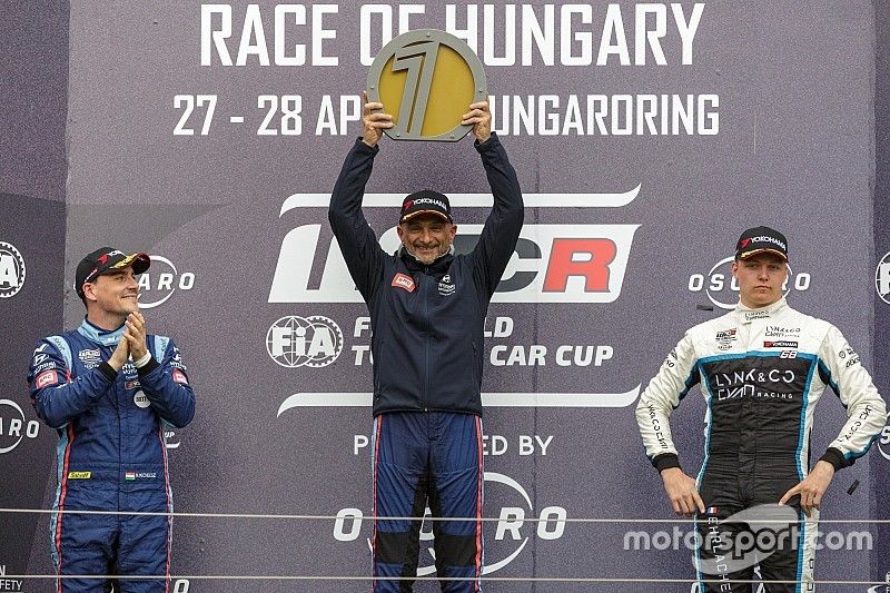 Podio: Gabriele Tarquini, BRC Hyundai N Squadra Corse Hyundai i30 N TCR, Norbert Michelisz, BRC Hyundai N Squadra Corse Hyundai i30 N TCR,  Yann Ehrlacher, Cyan Performance Lynk & Co 03 TCR