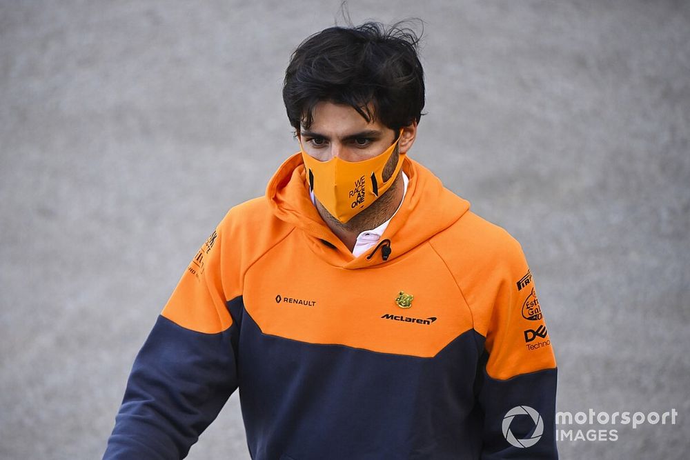 Carlos Sainz Jr., McLaren in the paddock