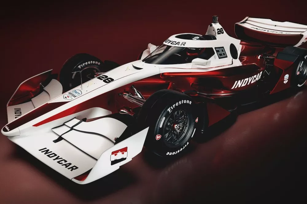 IndyCar unveils faster, lighter 2028 race car built to shatter records