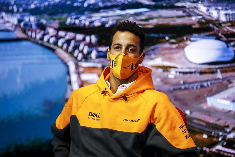 Daniel Ricciardo, McLaren en la rueda de prensa