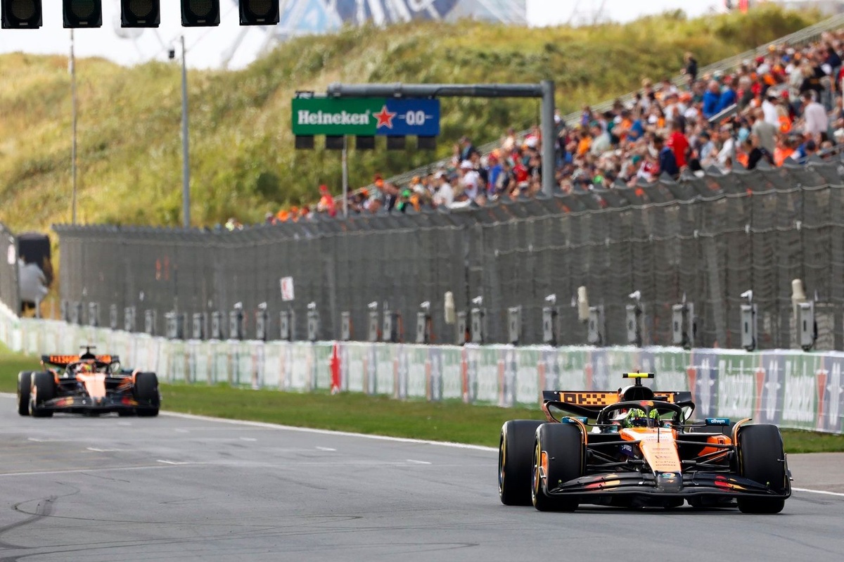 F1 Dutch GP: Norris tops McLaren 1-2 in FP1 as Antonelli causes red flag