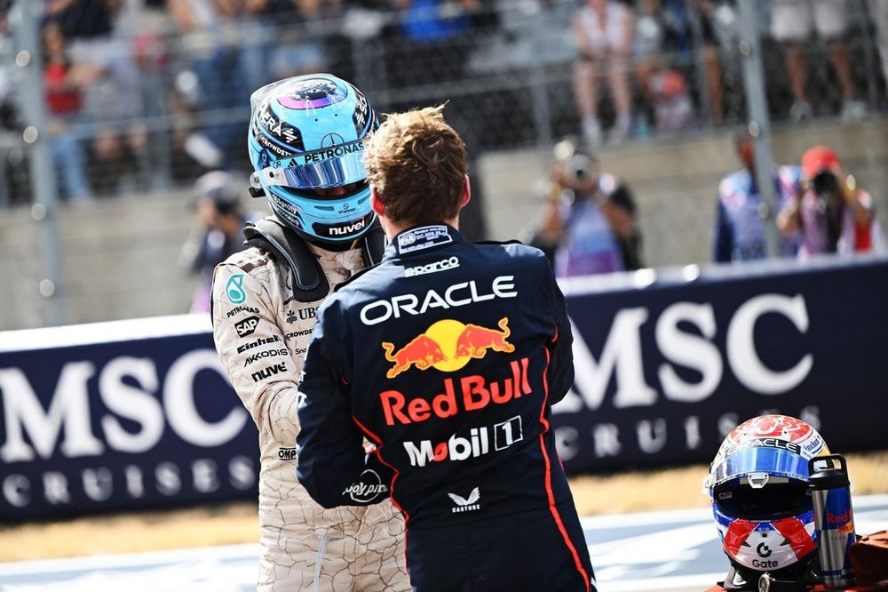 Max Verstappen, Red Bull Racing, George Russell, Mercedes