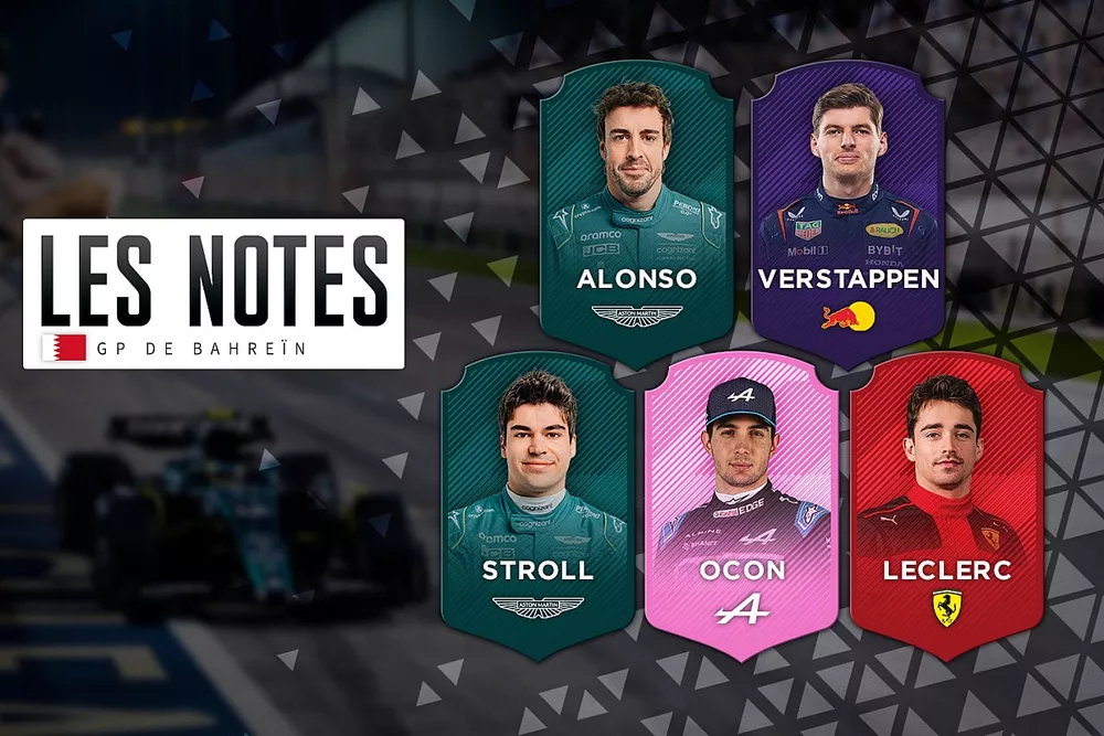 Les notes des pilotes, Grand Prix de Bahre&iuml;n