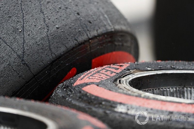 Pirelli tyres in the paddock