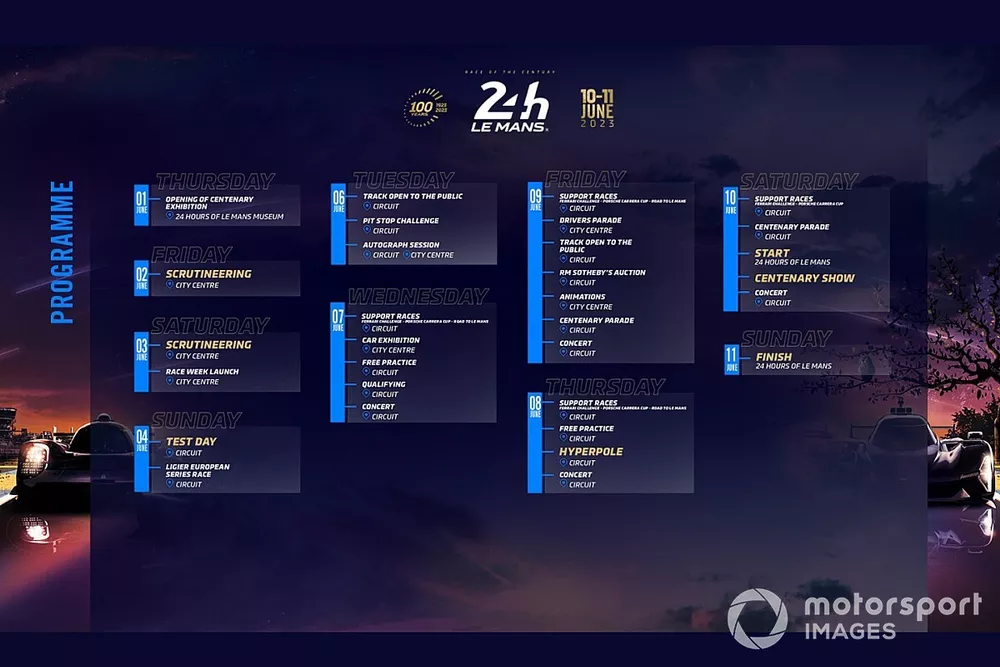 Programma 24h di Le Mans 2023