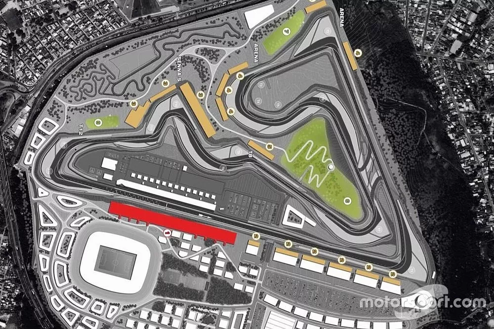 Vis&atilde;o a&eacute;rea do projeto de aut&oacute;dromo no RIo