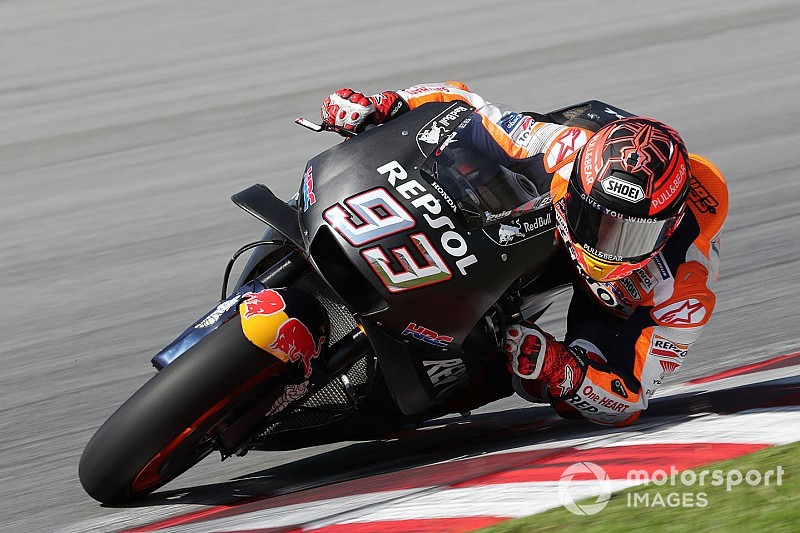 Маркес стал быстрейшим в первый день тестов MotoGP, несмотря на травму