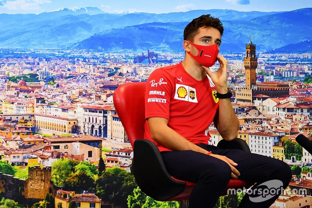 Charles Leclerc, Ferrari in the press conference
