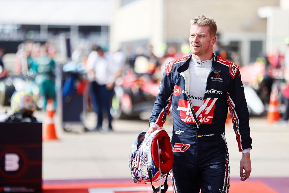 Nico Hulkenberg, Haas F1 Team in Parc Ferme 