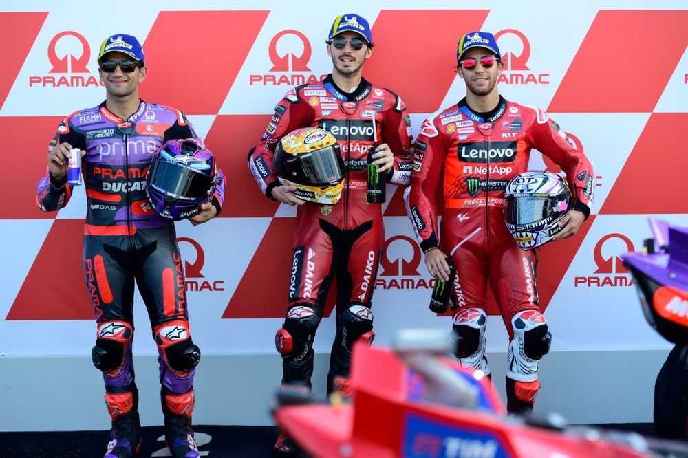 Jorge Martin, Pramac Racing, Francesco Bagnaia, Ducati Team, Enea Bastianini, Ducati Team