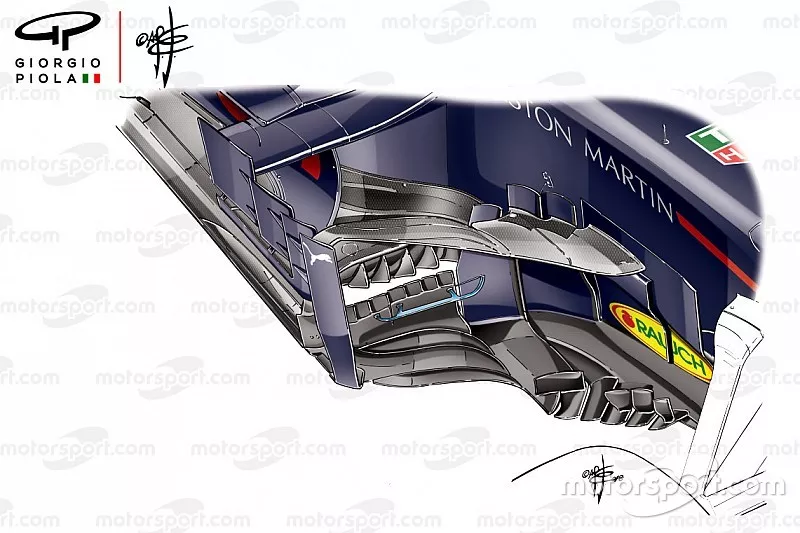 Pontons de la Red Bull RB14, GP d'Espagne
