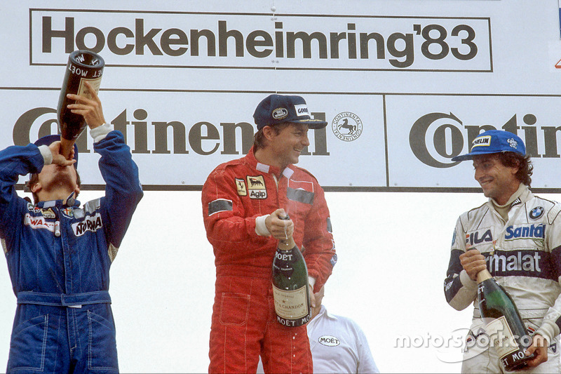 Podyum: 1. Rene Arnoux, 2. Andrea de Cesaris, 3 . Riccardo Patrese