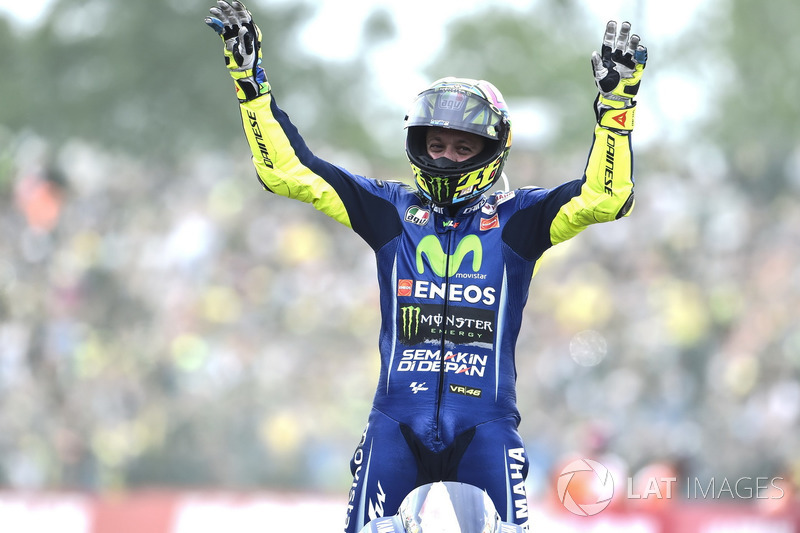 Ganador de la carrera Valentino Rossi, Yamaha Factory Racing